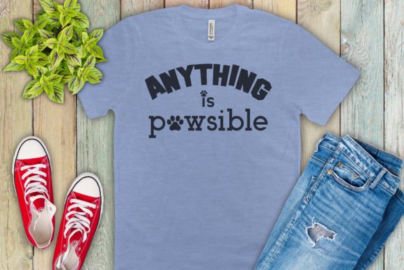 Anything is Pawsible Dog: A Versatile Graphic Design Asset for Bloggers and Publishers