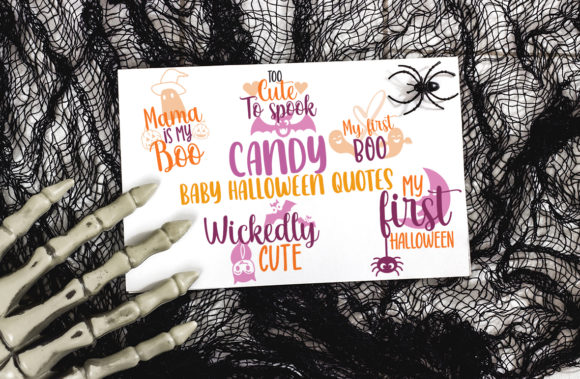 Candy Baby Halloween Quotes: A Cute Graphic Design Asset for Crafts & Marketing