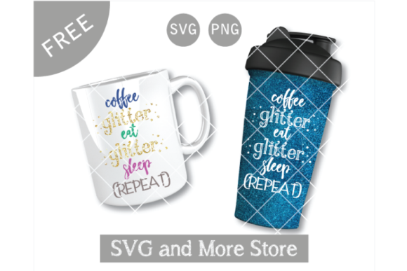 Coffee Glitter Eat Glitter Sleep Repeat Embroidery Design Review