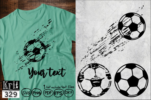 Distressed Grunge Football Soccer: A Graphic Design Asset for Crafty Projects