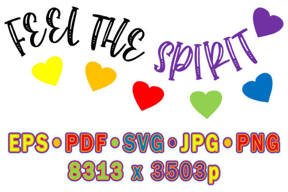 Feel the Spirit Graphics: A Versatile Craft Design for Commercial Use