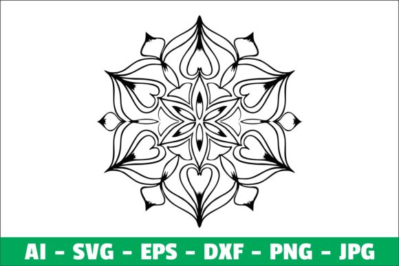 Mandala Clipart: A Versatile Graphic Design Asset for Crafts and Merchandise