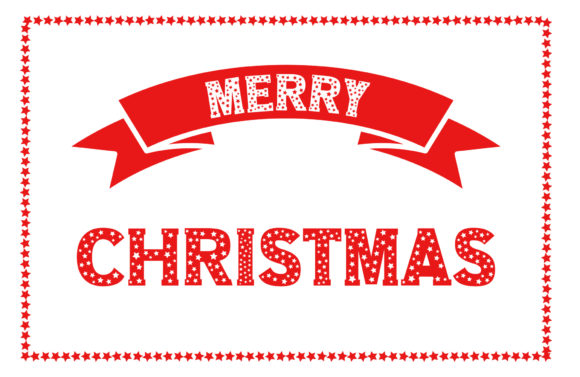 Merry Christmas Star Text Design: A Versatile Graphics Asset for Creative Publishing