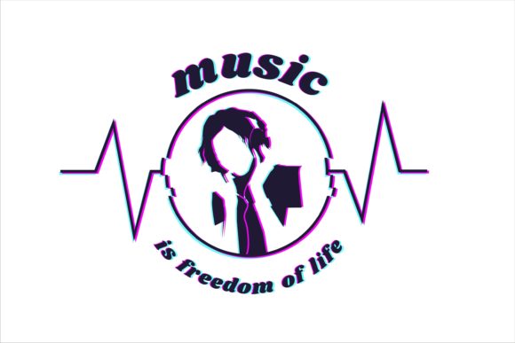 Music is Freedom of Life – A Graphic Design Asset for Modern Branding