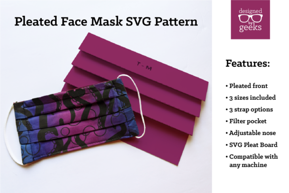 Pleated Face Mask Sewing Pattern: A Freebie Graphic for Real Crafting