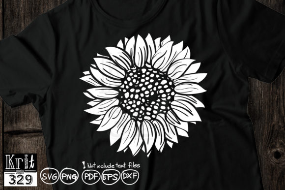 Silhouette Sunflower – A Graphic Design Asset for Crafts and Creative Publishing