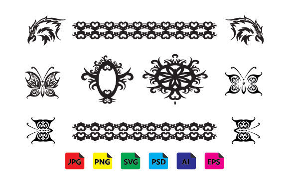 Tribal Tattoos Graphics: A Freebie for Bold Editorial Design