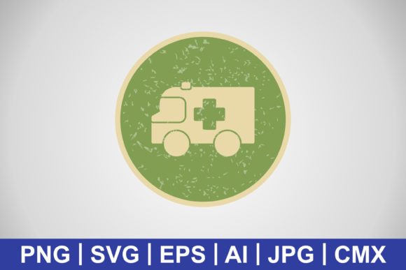 Vector Ambulance Icon: A Versatile Graphic for Creative Marketplace Sellers