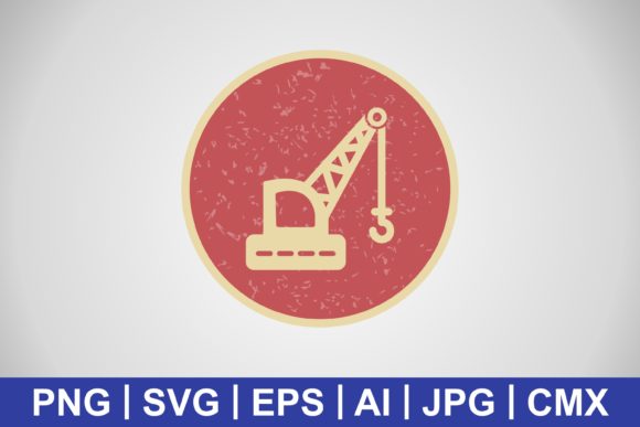 Vector Crane Icon: A Versatile Graphic Design Asset for Content Creators