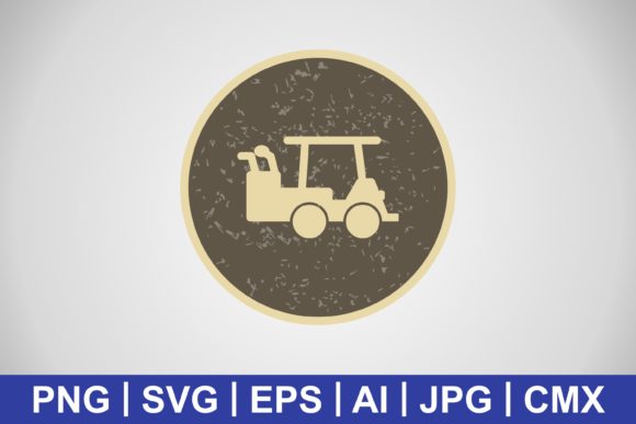 Vector Golf Cart Icon: A Versatile Freebie for Creative Design Projects