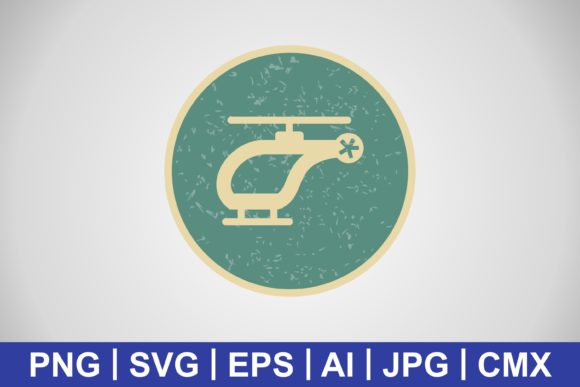 Vector Helicopter Icon: A Versatile Graphic Design Freebie for Local Business Branding