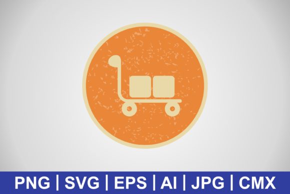 Vector Trolley Icon – A Versatile Freebie for Handmade and Printable Projects