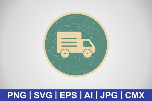 Vector Truck Icon: A Versatile Freebie for Creative Design Projects