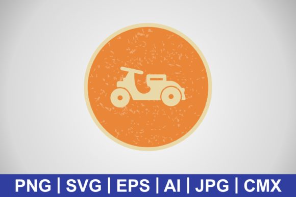 Vector Vespa Icon: A Versatile Graphic Design Asset for Content Creators