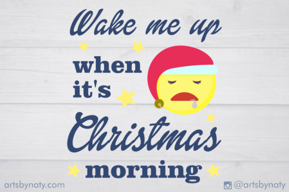 Wake Me Up When It s Christmas Morning: A Festive SVG Freebie for Crafters